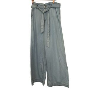 Paperbag Waist, Wide Leg soft Jeans size 28/6